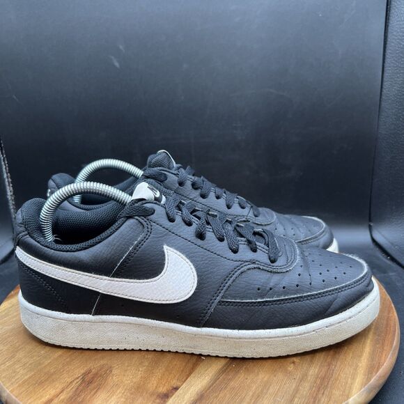 Nike Men's Size 8 Court Vision Low Next Nature DH2987-001 Shoe Black/White - Picture 3 of 8